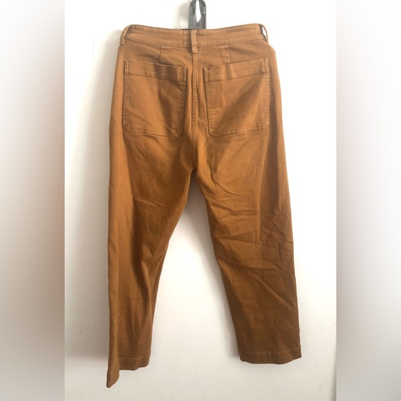 Everlane Jeans Women’s Size 8 Cropped Straight Regular Golden Yellow Denim - Picture 4 of 6